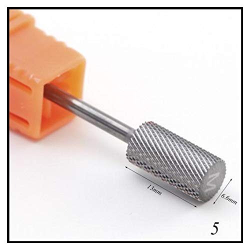 1pcs Carbide Tungsten Milling Cutter Burrs Electric Nail Drill Bit Cuticle Polishing Tools for Manicure Drill 5