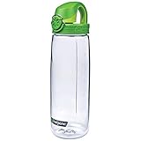 Nalgene Tritan OTF, Clear - Green Cap - 2 Count