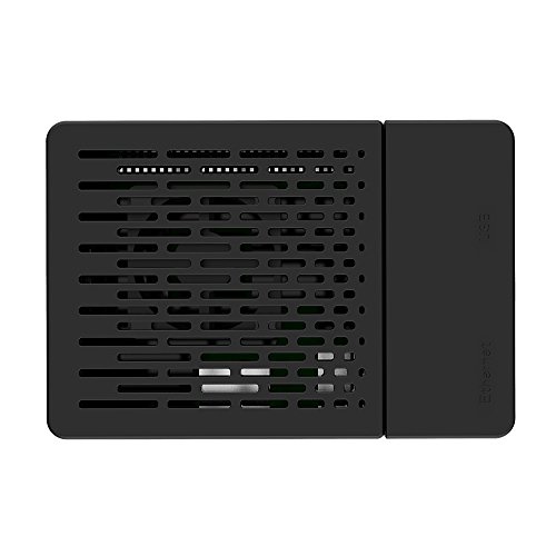 iUniker Raspberry Pi 3 Case, Raspberry Pi Fan ABS Case With Cooling Fan, Raspberry Pi Heatsink, Simple Removable Top Cover for Pi 3 Model B, Pi 2 Model B, Pi Model B+ (Black)