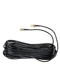SaferCCTV(TM) cable de extensión de antena de 9 m 30 pies Rg174, conector RP SMA macho a hembra para Wireless LAN Router Bridge y otros equipos de antena externa