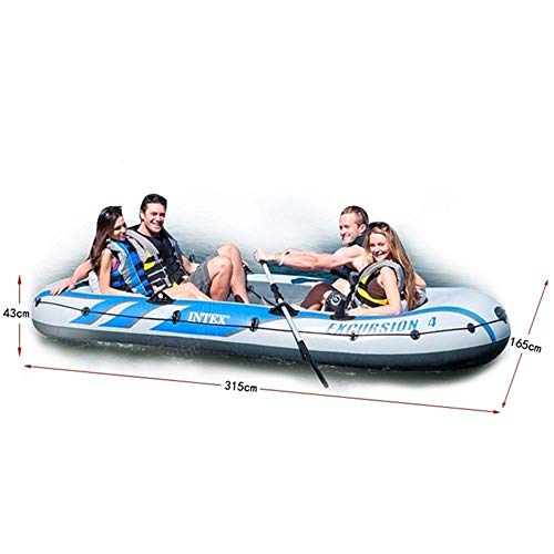 NgMik Komfort und Haltbarkeit Robustes Drifter-Vierpersonen-Schlauchboot 4 Personen Gummi-Ruderboot Fischerboot… – Bild 3