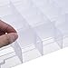Outus 2 Pack 36 Grids Jewelry Dividers Box Organizer Adjustable Clear Plastic Bead Case Storage Container