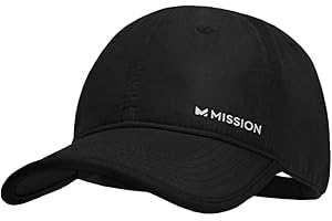 MISSION Cooling UPF Performance Hat - Unisex One Size Cap for Workouts, Golf & Running - Sweat & Water Activated Technology