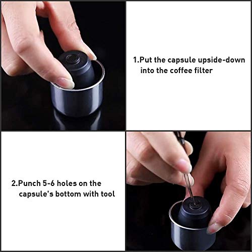 STARESSO - Cafetera manual de 18 bares con cápsulas de café expreso,  Cappuccino Quick Cold Brew All-in-One para camping… - La Cafetera