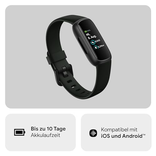 Google Fitbit Inspire 3 – Gesundheits- & Fitness-Tracker Damen / Herren - Herzfrequenzmessung, Stressmanagement, Schlafanalyse & bis zu 10 Tage Akkulaufzeit – Fitnessuhr kompatibel mit Android/iOS thumbnail 3