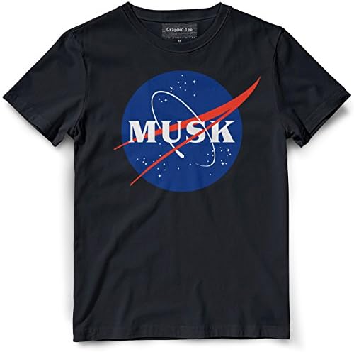 Qraphic Tee SpaceX t-Shirt, NASA Musk, Elon Musk t-Shirt, Tesla, Roadster, Mars, Engineer