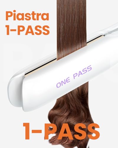 Faszin Professional Titanium Hair Straightener 30 mm 2 in 1 | Fast heating 20s, ionic anti-frizz technology, NTC sensor, dual voltage, ideal for thick hair or on the go