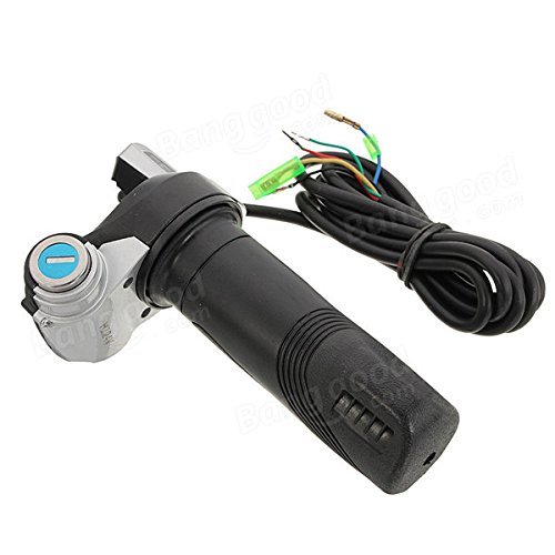 Oda Motorcycle Brush Speed Controller + Scooter Throttle Twist Grips with Keys Motorbike Powersports Waterproof Electric Parts 24V 250W