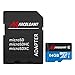 TF Card 64GB, Marceloant Memory Cards Class 10 TF Memory Card with Adapter for Phone Camera Computer, Black/Blue, Standard Packaging