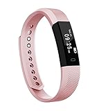 Fitness Tracker, Homogo Smart Band Activity Health Tracker with Slim Touch Screen for Step Distance Calories track, Sleep monitor, pedometer and more (Pink)
