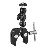 SMALLRIG Multi-Functional Ballhead Clamp Double Ball Adapter with Bottom Clamp - 2164