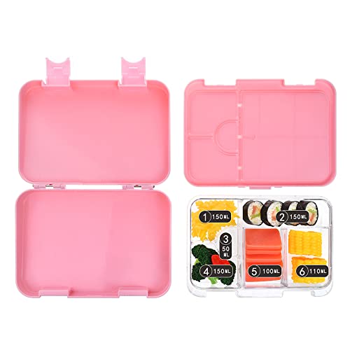 Lunch Box for Kids Leakproof 4/6 Compartment Food Meal Container Box