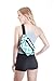 Fanny Pack Waist Bag - Chevron Festival Packs for men, women | Cute Fashion Belt Bum Bags (teal)