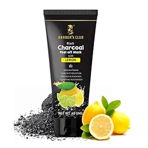 Barber’s Club Black Charcoal Peel Off Mask with Lemon – 60 gms