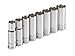 TEKTON 1/2-Inch Drive Deep Socket Set, Metric, Cr-V, 13 mm - 22 mm, 8-Sockets | 1260