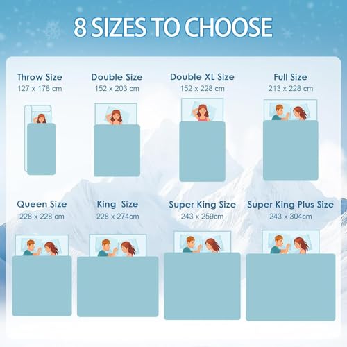 Cooling Blanket for Night Sweats, Summer Ice Cold Blanket for Hot Sleepers Q-Max > 0.45 Thin Soft Breathable Lightweight Cool Blankets for Bed Sofa Camping Travel, Throw XL Size, Blue, 127x178CM