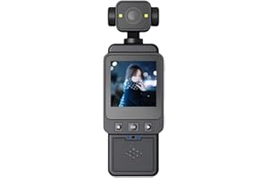 XUMIUZIY Mini Body Camera, 360° Rotation Pocket Body Worn Cam with Audio and Video Recording, HD 1080P Vlogging Cameras, Wear