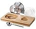 Pour Over Coffee Dripper Set Include Stainless Steel Paperless Reusable Filters, 8 Ounce Glass Cup, Spoon and Bamboo Base, Portable Single Cup Coffee Maker for Home Office - Gift-ready Package