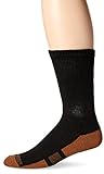 Dr. Scholl's Men's Crew with Curpron 1 Pack Sock, Black, Sock Size: 10-13/Shoe Size:9-11