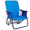 Backpack Sturdy Steel Beach Chair Seat Height 10" Recommended Weight Limit 225lbs by Copa (Assorted Colors) 41VxQY3NLRL