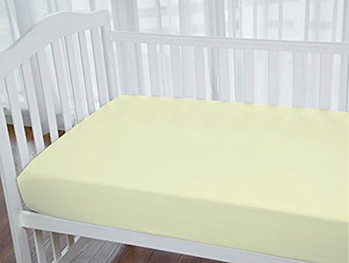 Organic Tendril Muslin Fitted Crib Sheet Fits Standard Size Crib Mattress Certified Organic Cotton - Softest Mattress Sheet For Your Baby, Toddler Boy or Girl 1 Pack Ivory Color