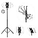 IPad Tripod Stand, Raking Foldable Floor Height Adjustable Tablet Tripod Stand for iPad Mini, iPad Air, iPad 1,2,3,4 and Most 7-10 Inch Tablets, Carrying Case and Flashlight as Gifts
