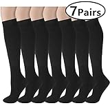 Compression Socks Women Men 15-20 mmHg, 6/7/12-Pairs Mens Womens Athletic Sock for Dress,Running,Medical,Varicose Veins,Travel