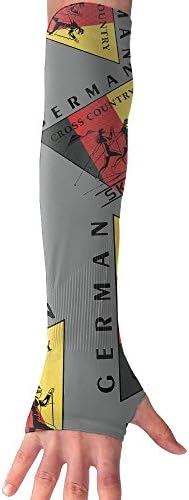 German Flag Cross-country Skiing Unisex Sports Moisture Absorption Arm Sleeve (A Pair Of Two)