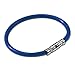 Lucky Line 5” Twisty Lock Key Ring, Flexible Nylon Coated Steel Wire Loop, Corrosion-Resistant and Durable, Blue, 5 Pack (8113005)