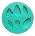 niceeshop(TM) 6 Cavity Leaves Shape Fondant Silicone Cake Molds Decoration Baking Mould,Random Color