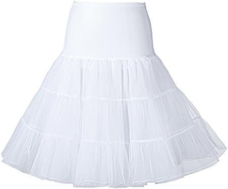 Kelly Casual Women's Vintage Underskirt, Retro Rockabilly Petticoat, Knee Length