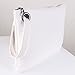Aladin Oversized Clutch Bag Purse, Womens Large leather Evening Wristlet Handbag (White)