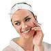 Appearus Professional Disposable Headbands with Single Snap Tab - 100 Pack Individually Wrapped Spa Headbands for Estheticians, Makeup Artists & Salon Professionals