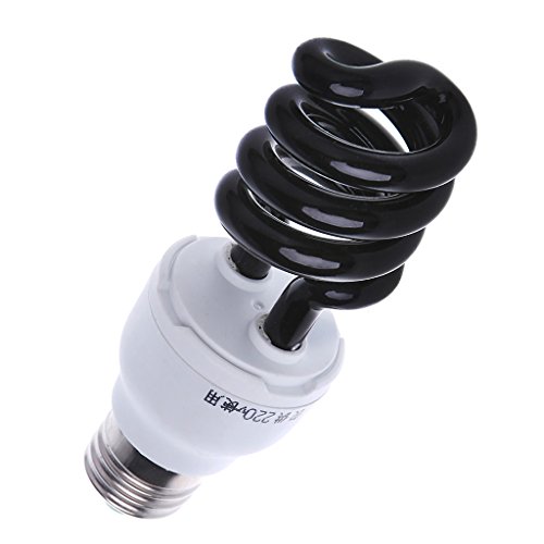 LIYUDL E27 20 Watt Spiral Energy Saving CFL Light Bulb Ultra Violet UV Blacklight Blue 220V