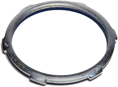O-Z/Gedney SLG-400S PVC Gasketed Sealing Locknut, Liquid Tight, 4" Trade Size, 5.34" Diameter, 0.44" Height, Steel