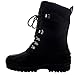 Polar Mens Snow Hiking Mucker Duck Grafters Waterproof Saftey Thermal Boots - Black - US8/EU41 - YC0445