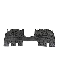 Juego de 3 piezas de alfombras de piso negras de cuero 82213860 Mopar