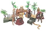 Indiana Jones 20 Piece Play Set Featuring 5 Random Indiana Jones Character Figures and Themed Accessories