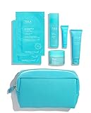 TULA Skin Care Anti-Aging Discovery Set with Probiotic Technology - Travel-friendly Starter Kit with Cleanser, Day & Night Moisturizer, Deep Wrinkle Serum, & Eye Cream for Hydrated and Youthful Skin