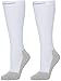 CompressionZ 20-30 mmHg Knee High Compression Socks, White, L