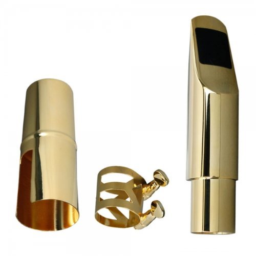 A2 Alto Saxophone Metal Mouthpiece Golden with Cap & Ligature #7
