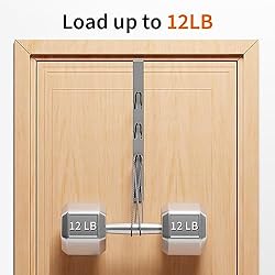 niffgaff 8 Hook Over The Door Hooks, Vertical Over