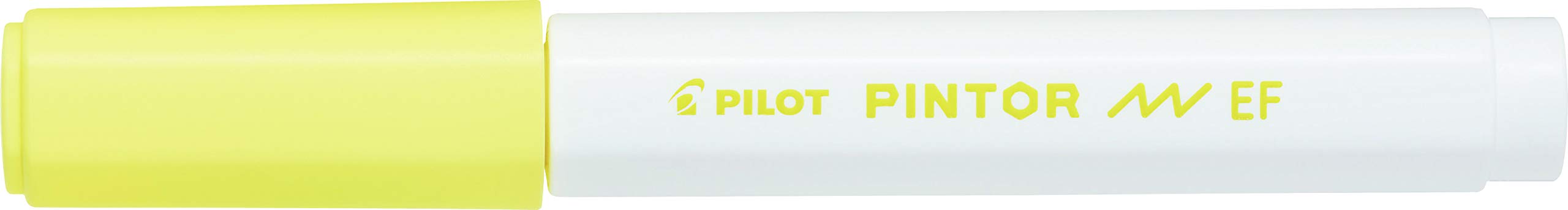 Pilot Pintor Extra Fine Line Bullet Point Marker 2.3mm Tip- Pastel Yellow (Pack of 6)