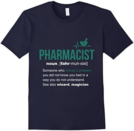 Mens Pharmacist Definition Funny Pharmacist T-Shirt Medium Navy