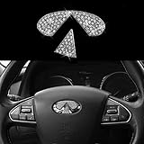 Bling Bling Steering Wheel Logo Caps Compatible