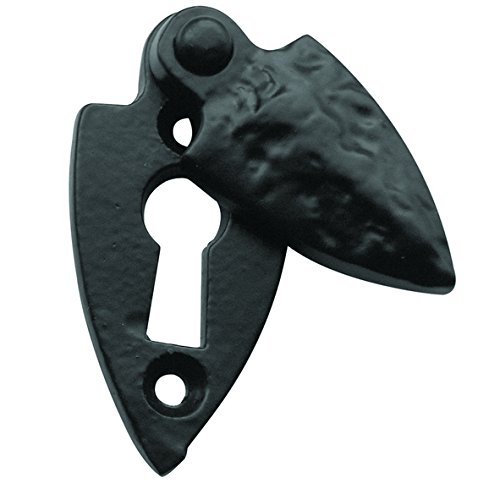 Frelan JAB53 56mm Covered Escutcheon, Black, 56 mm