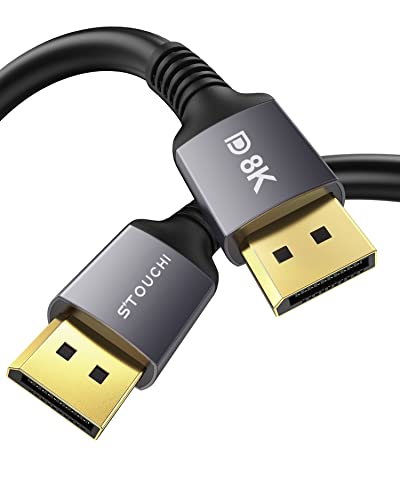 Stouchi DisplayPort Kabel 1.4 7M DP1.4 Kabel 8K@60Hz HBR3 4K@60Hz/144Hz/120Hz 5K@60Hz 2K@165Hz/240Hz Unterstützt FreeSync G-Sync HDR10 Display Port