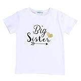 Newborn Baby Boy Girl Romper Tops Shirt Sister & Brother Outfits Set Clothes (3-4 Years, Big Sister)