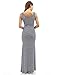 PattyBoutik Mama Striped Scoop Neck Maternity Maxi Dress (Navy Blue and White M)