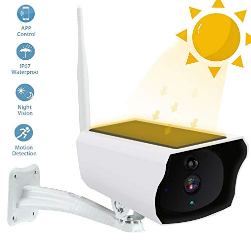 Volwco SolarPowered Outdoor Security Camera,Home Wireless IP Camera